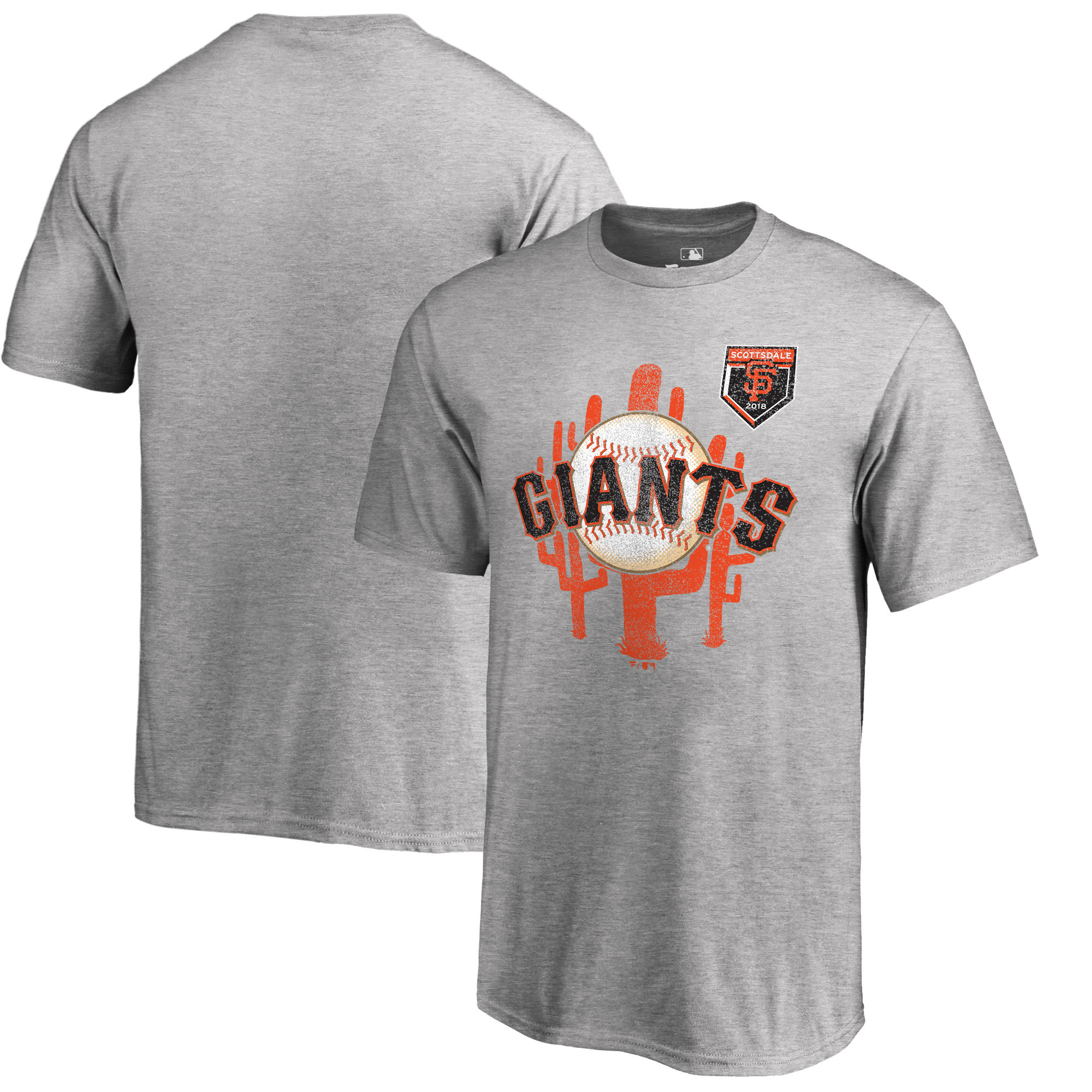 Men's San Francisco Giants Fanatics Branded 2018 MLB Spring Training Vintage T-Shirt ?C Heather Gray